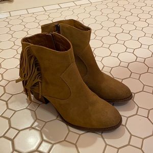 Marc Fisher fringe booties